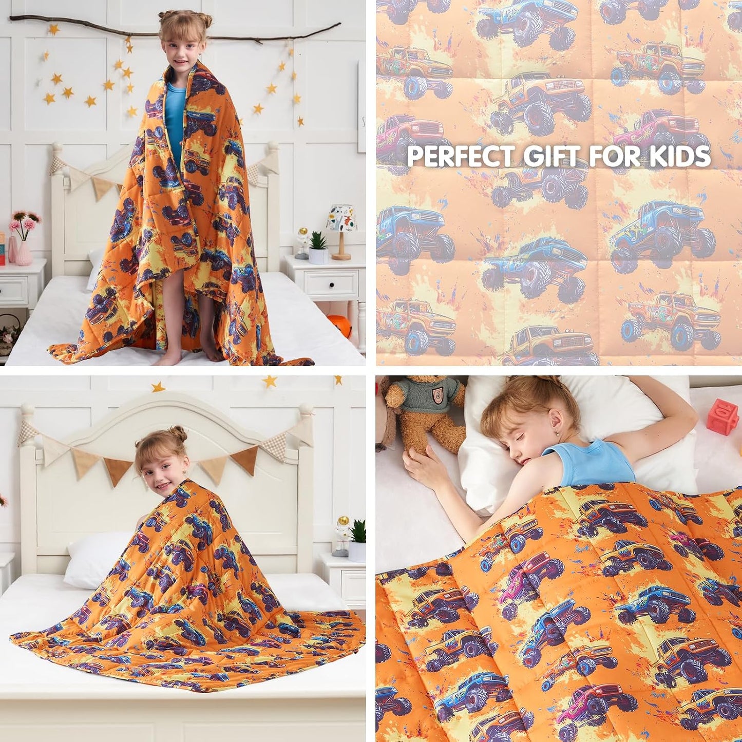 yescool Weighted Lap Pad 2 Pounds Weighted Lap Blanket, Space Plane Small Weighted Blanket, Weighted Throw Blanket Gifts for Travel Indoor Outdoor, 20"x30"