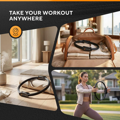 Pilates Ring Circle, Magic Circle Pilates Ring, Inner Thigh Exercise Equipment, Fitness Rings for Women, Thigh Master Inner Thigh Exerciser, Yoga Ring Pilates Equipment for Home Workouts