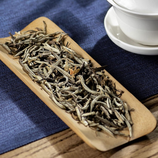 Teavivre Jasmine Silver Needle White Tea (Mo Li Yin Zhen) Loose Leaf Chinese Tea - 3.5oz / 100g