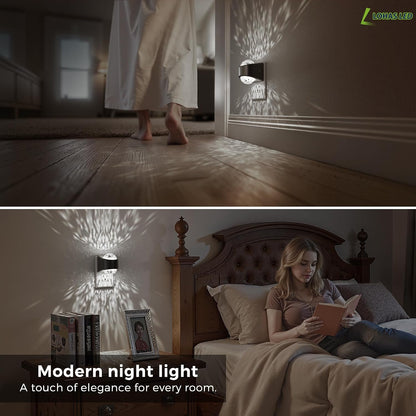 L LOHAS LED Night Light,Projector Night Light with Dusk to Dawn Sensor