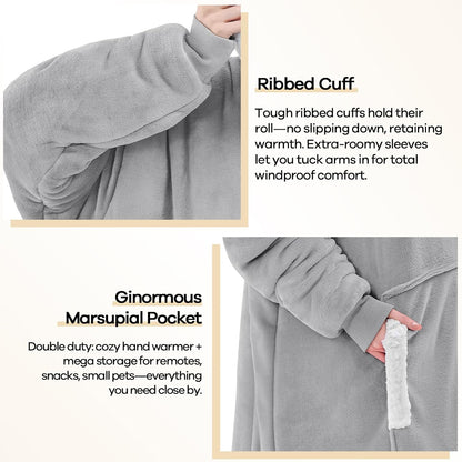 yescool Wearable Blanket Hoodie as Christmas Birthday Gifts for Women Mom - Colors B