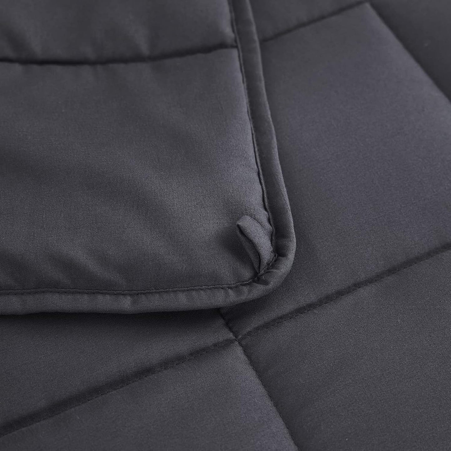 L'AGRATY Weighted Lap Pad 7lb: Small Weighted Blanket for Adults - Cooling Portable Travel Blanket for Relaxation Sleeping - Washable All-Season (29" x 24")