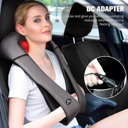 MagicMakers Fathers Day Dad Gifts, Shiatsu Neck Massager with Heat for Pain Relief Deep Tissue – Christmas Gift for Women, Men, Mom, Dad, Her, Him– Amazing Back & Shoulder Relief from Daughter or Son