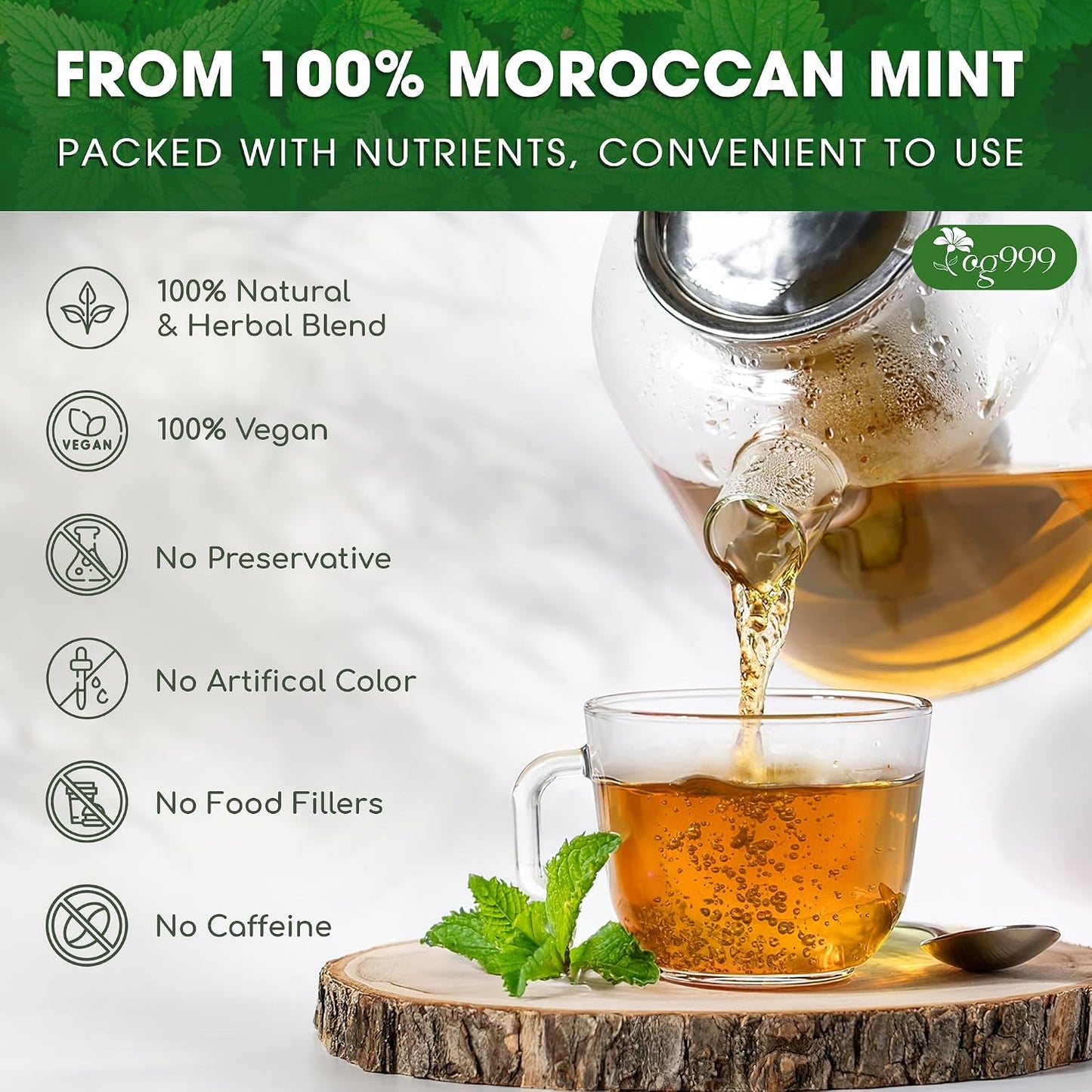 TOG999, 135 Premium Red Rooibos Tea Bags, 100% Natural & Pure from Rooibos Tea Leaves. Loose Leaf Rooibos Herbal Tea. Made with Natural Material Tea Bags. No Sugar, No Caffeine, No Gluten, Vegan.