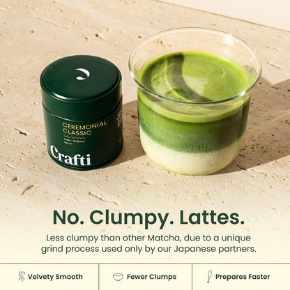 Crafti Ceremonial Organic Matcha Powder (30g / 1.06oz)