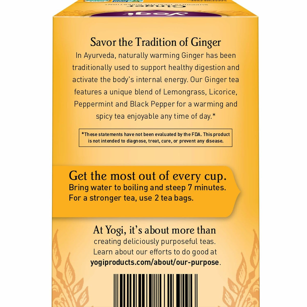 Yogi Ginger Organic Digestive Tea, 16 Tea Bags (4 Pack)