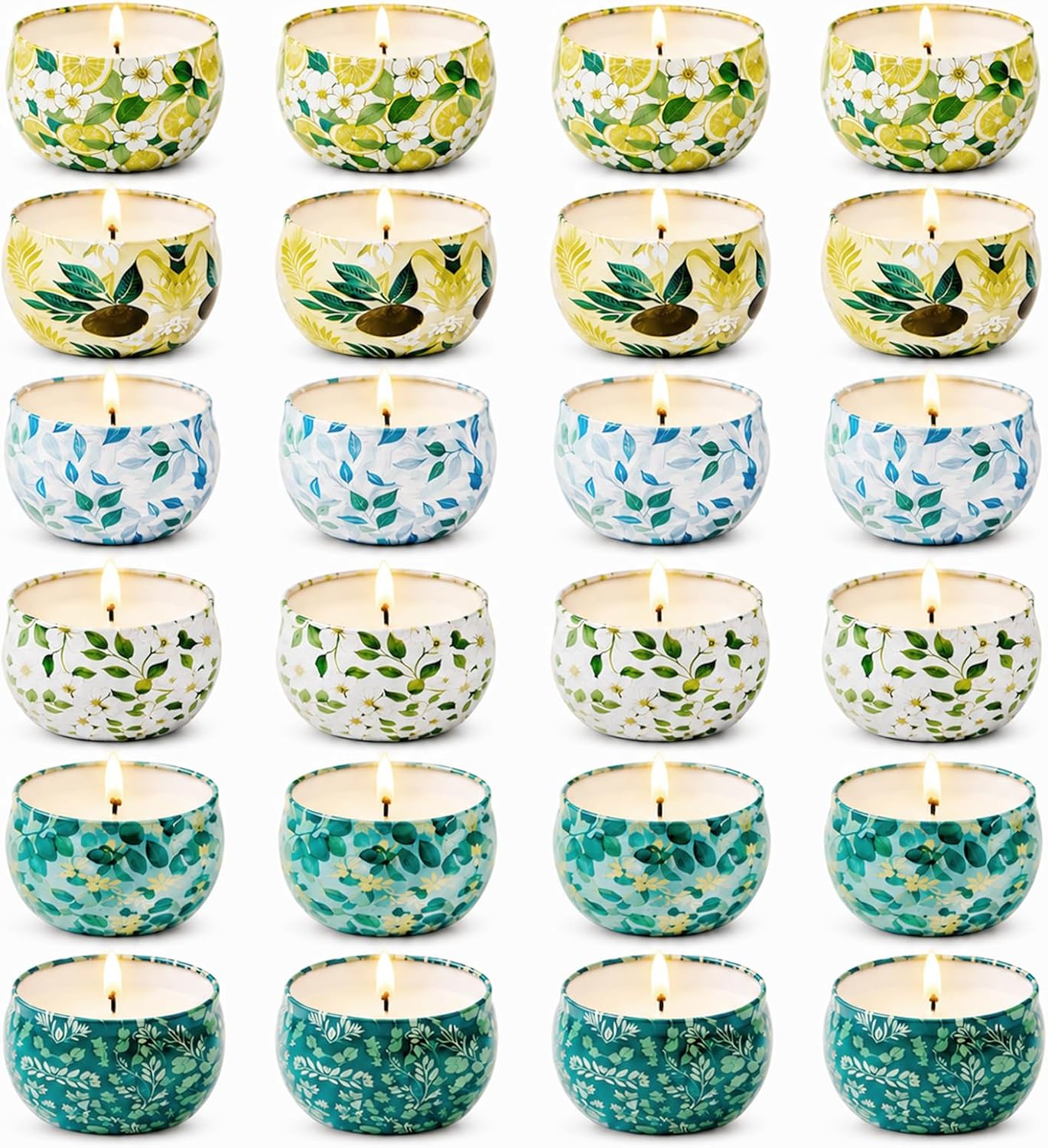 Candles, Scented Candles Gift Set for Women, 8 Pack Fruity Floral Soy Wax Aromatherapy Candles, Travel Tin Candles in Artist Gift Box, Birthday Gifts for Mom, Wife, Sister, Friend, Housewarming