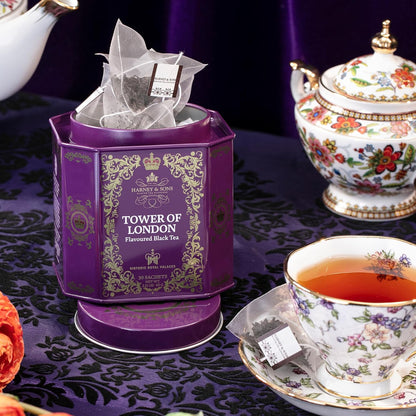 Harney & Sons Victorian London Fog Tea, Black & Oolong Tea with Vanilla, Citrus & Lavender, 30 Sachets