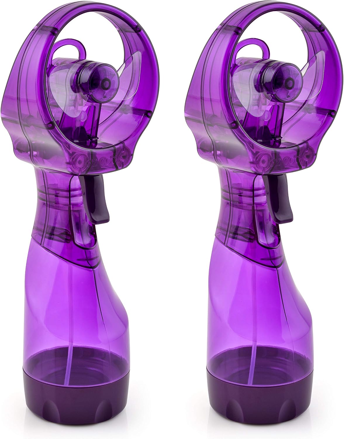 O2COOL Deluxe Handheld Misting Fan Battery Powered Green