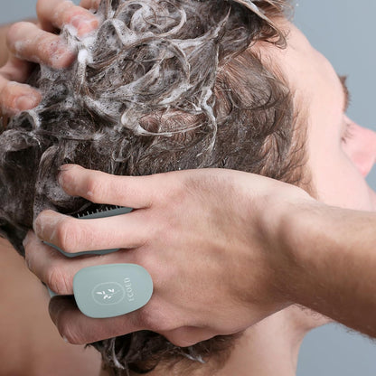 Ecoed Scalp Massager Shampoo Brush, Scalp Scrubber & Exfoliator (Natural)