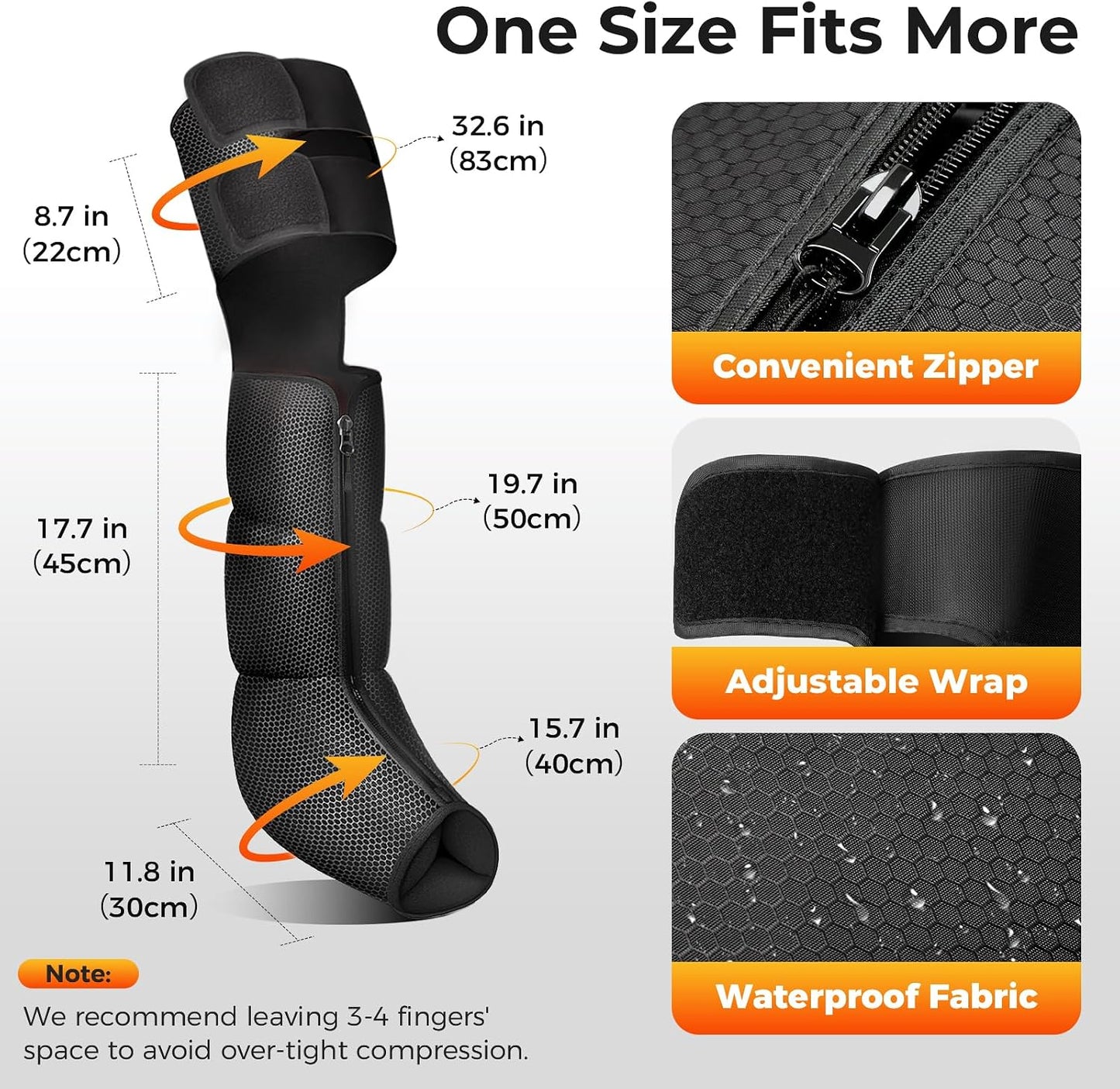 Nekteck Leg Massager for Circulation and Pain Relief, 6 Modes & 6 Intensities Air Compression Boots Helpful for Leg Swelling, Edema RLS, FSA Eligible Gifts for Mom Men Women Dad Birthday