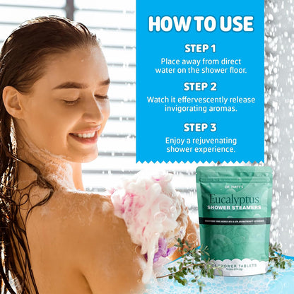 Shower Steamer - 5 Different scents - 14 Tablets per Package (Lavender)