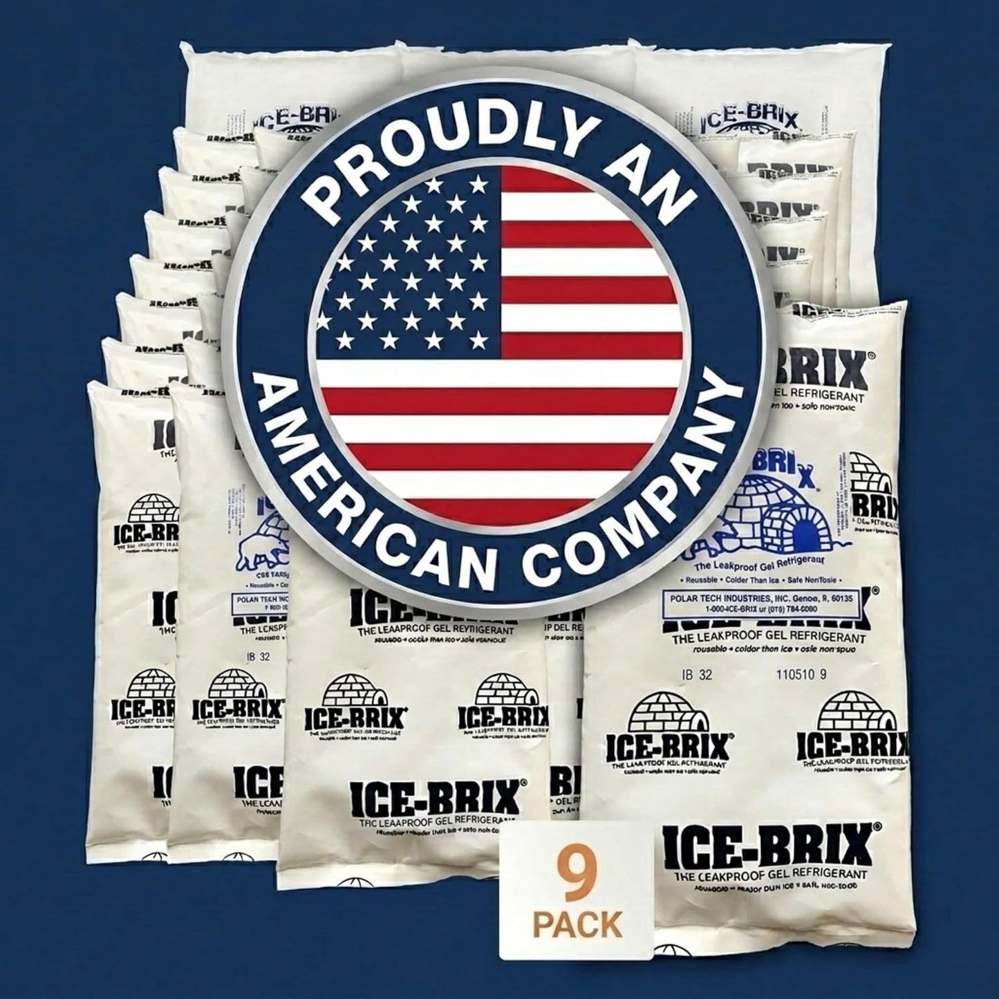 ICE-BRIX Reusable Gel Ice Packs for Shipping, 5 x 2.75 x 0.75 in, 3 oz White (96 Pack) - Compact Cold Packs for GLP-1 Medication Mailers, Lunch Boxes, Small Coolers, Frozen Food & Perishables