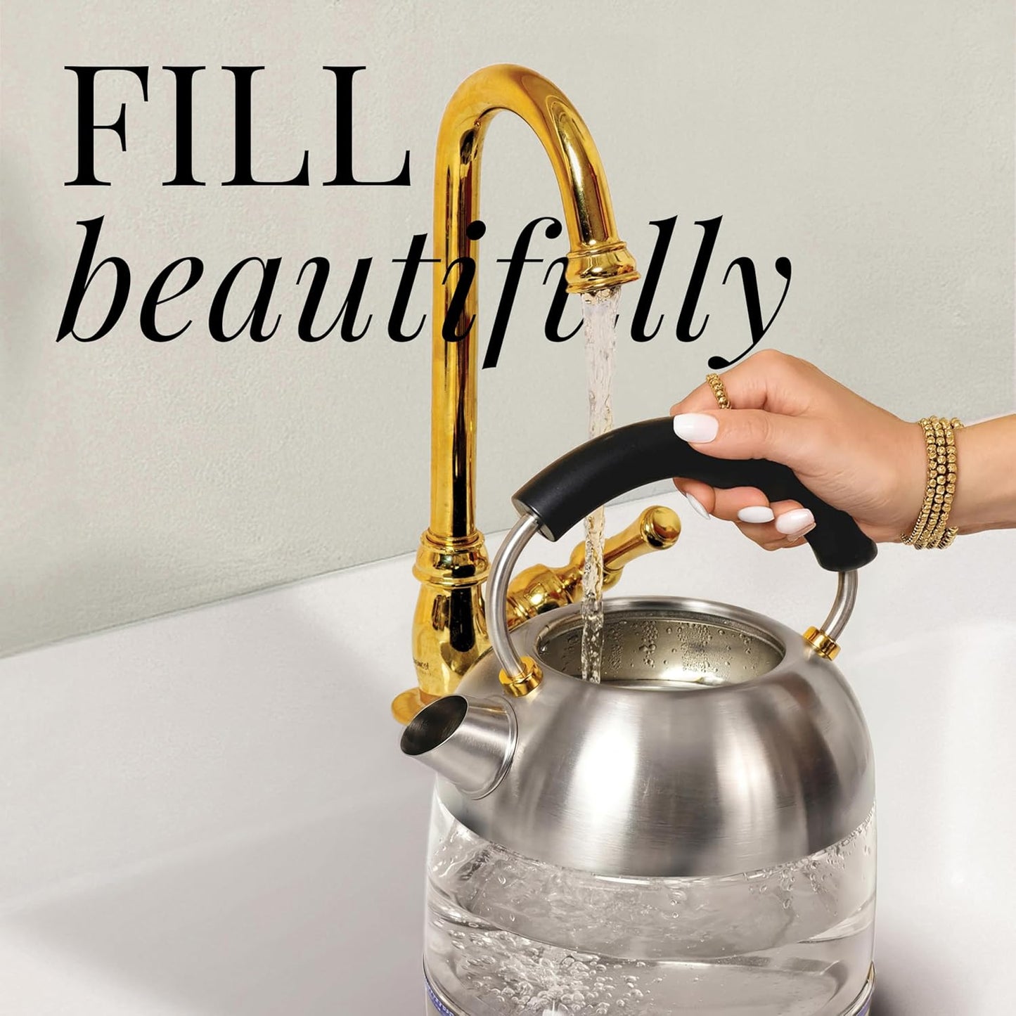 Stainless Steel Electric Kettle with Temperature Control - BPA and Plastic Free Electric Kettle with Keep Warm Function, Borosilicate Glass - Fast 1500W Hot Water Boiler, Auto Shut-Off