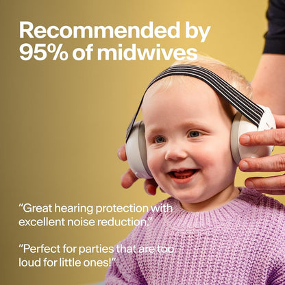 Alpine Muffy Baby Ear Protection for Babies and Toddlers up to 36 Months - CE & ANSI Certified - Noise Reduction Earmuffs - Comfortable Baby Headphones Against Hearing Damage & Improves Sleep - Blush