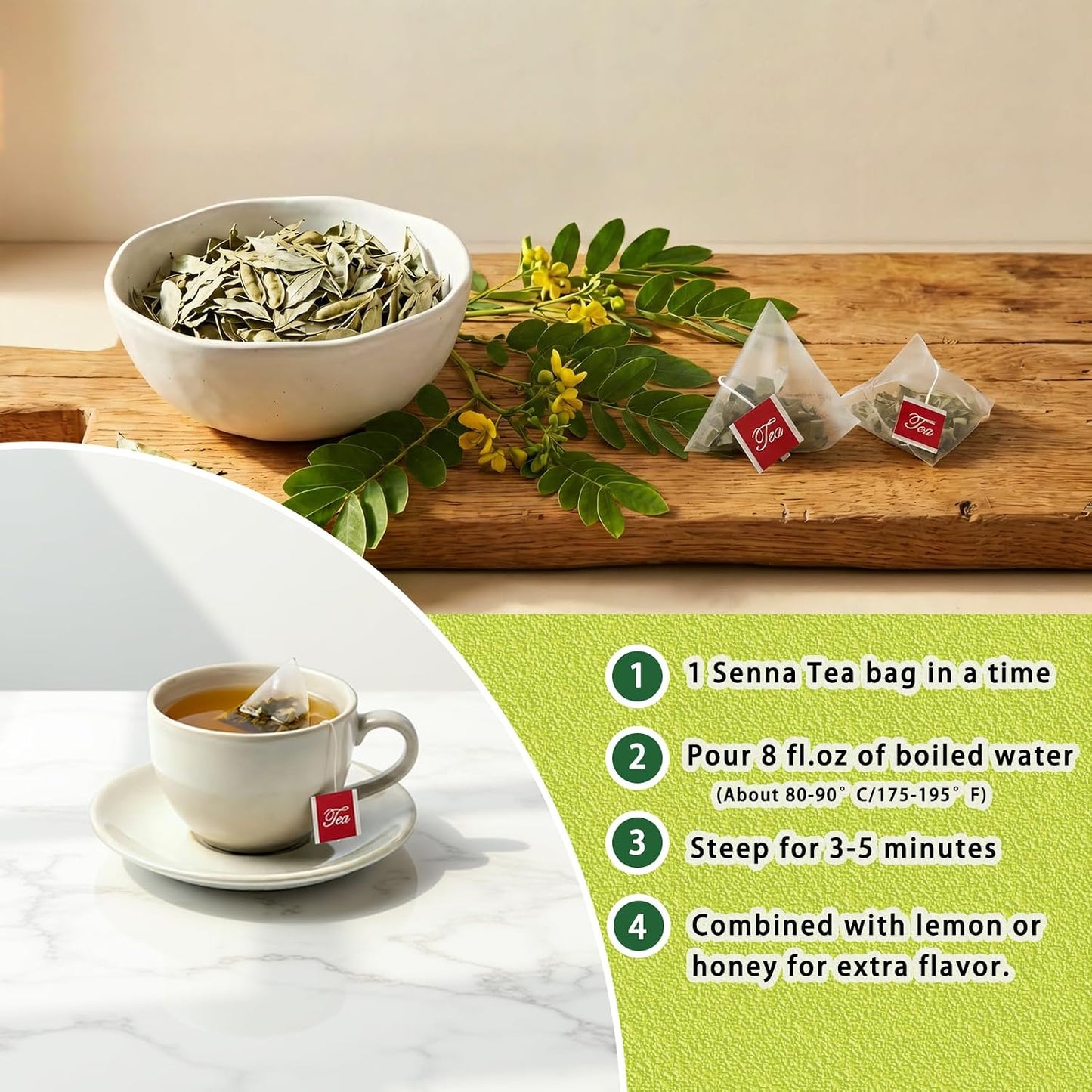 Samcci - Milk Thistle Tea Bags, 50 Teabags, 3g/bag - 100% Natural Milk Thistle Seeds Support Liver Herbal Tea, Caffeine Free - No Additives - No Sugar - Non-GMO - No Gluten