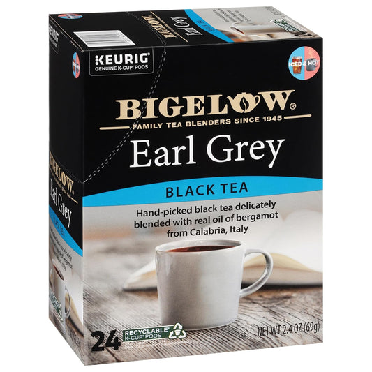 Bigelow Earl Grey Tea Keurig K-Cups, 24 Count (Pack of 4)