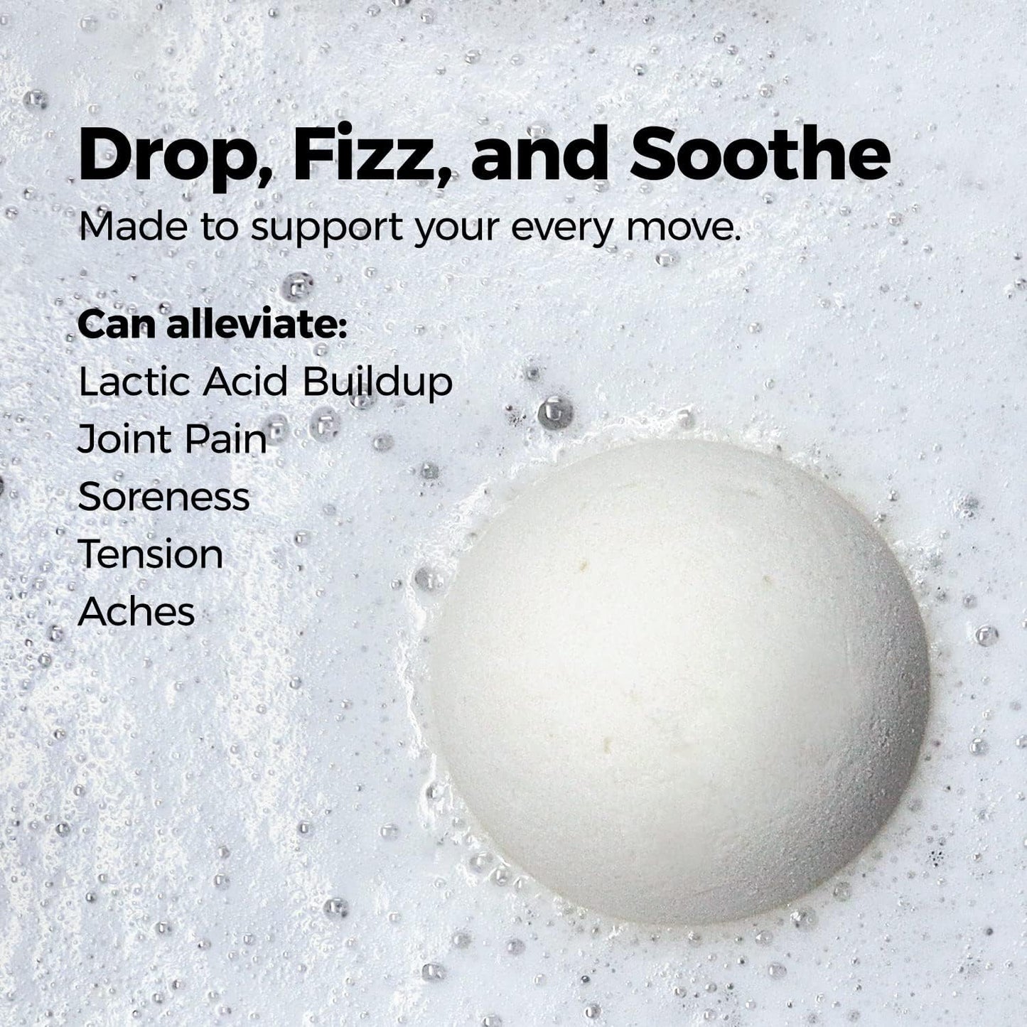 Muscle Rehab Epsom Salt Bath Bombs with Arnica (4 Pack) | Magnesium Recovery Soak for Sore Muscles, Post-Workout Relief & Relaxation | Eucalyptus, Turmeric & Clary Sage Essential Oils