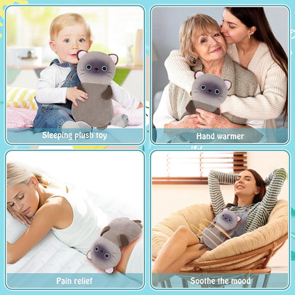 Microwave Heating Pad for Period Cramps,Otter Microwavable Heating Pad for Shoulder Neck Back Knee Pain Relief with Lavender Scented,Cute Otter Plush Toys Heat Pack for Women Kids Birthday