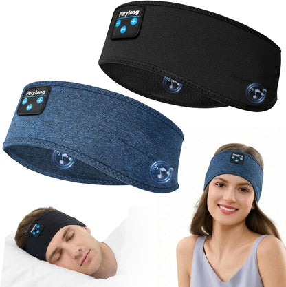 Perytong 2 Pack Sleep Headphones, Sleeping Headphones | Bluetooth Headband with Ultra-Thin HD Stereo Speaker, Wireless Headphone for Sports, Insomnia, Yoga, Air Travel, Meditation