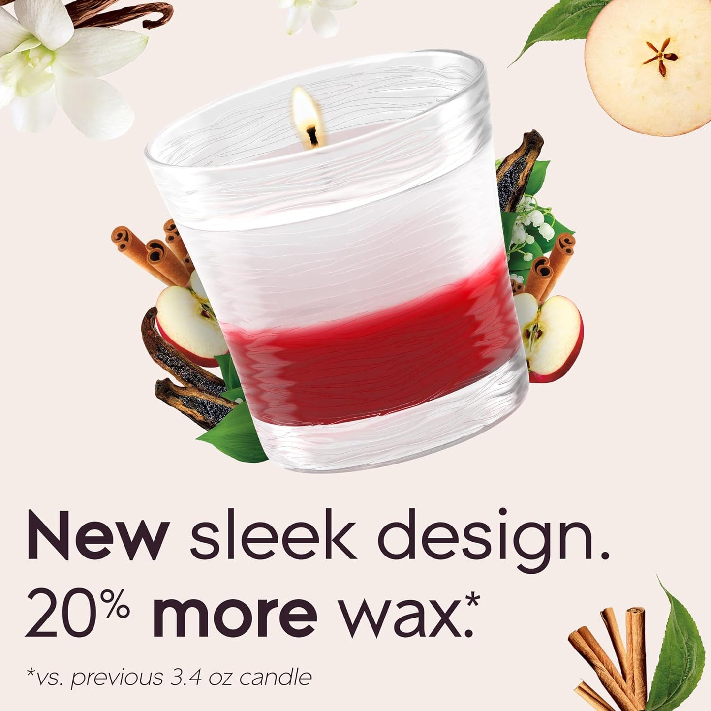 Glade 1-Wick Scented Candle Jar, Clean Linen, Air Freshener Infused with Essential Oils, 4.08 Oz, 2 Count