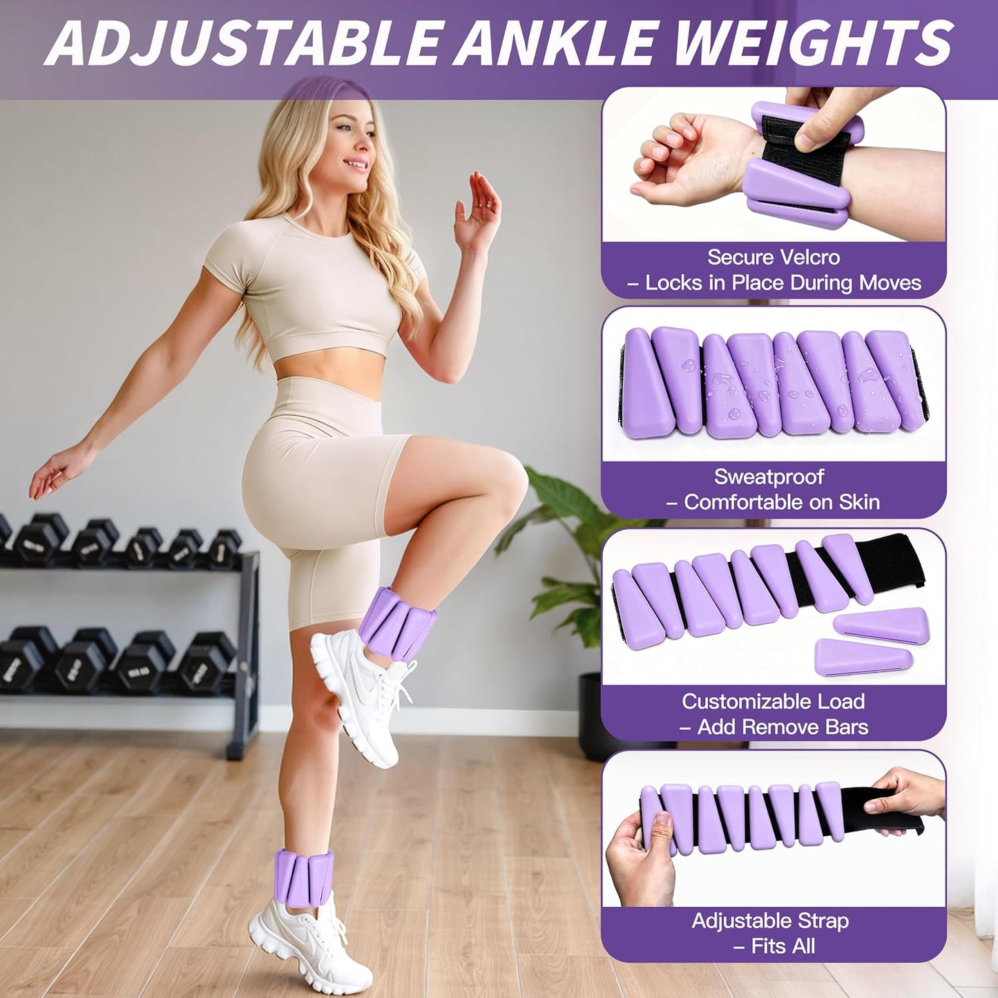 NANATI Pilates Kit, Home Pilates Workout Kit for Women, Pilates Equipment with 14.5" Pilates Ring and Ball, Resistance Bands, Ankle Weights, Sliders & Grip Socks for Home Workouts
