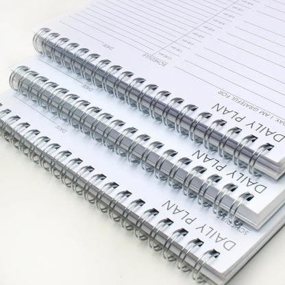 To Do List Notepad 3 Pack, Undated Daily Planner Notepad With To Do List Notebook Checklist Planner Spiral Waterproof Notepad for Office Supplies, School Planner, 52 Sheets/Pack, 5.5"*8.3" A5 Size