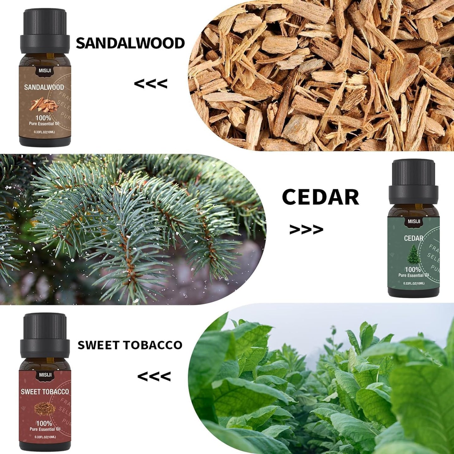 Essential Oils Set Top 6 Aromatherapy-Essential Oils for Diffuser for Home,Air Freshening Diffuser Oils Scents for Aromatherapy,Laundry,Candle&Soap Making,Humidifiers 6 X 10ML
