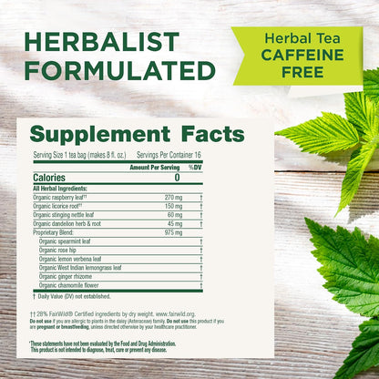 Traditional Medicinals Tea, Organic Healthy Cycle, Supports Healthy Menstrual Cycles, Includes Spearmint,16 Tea Bags