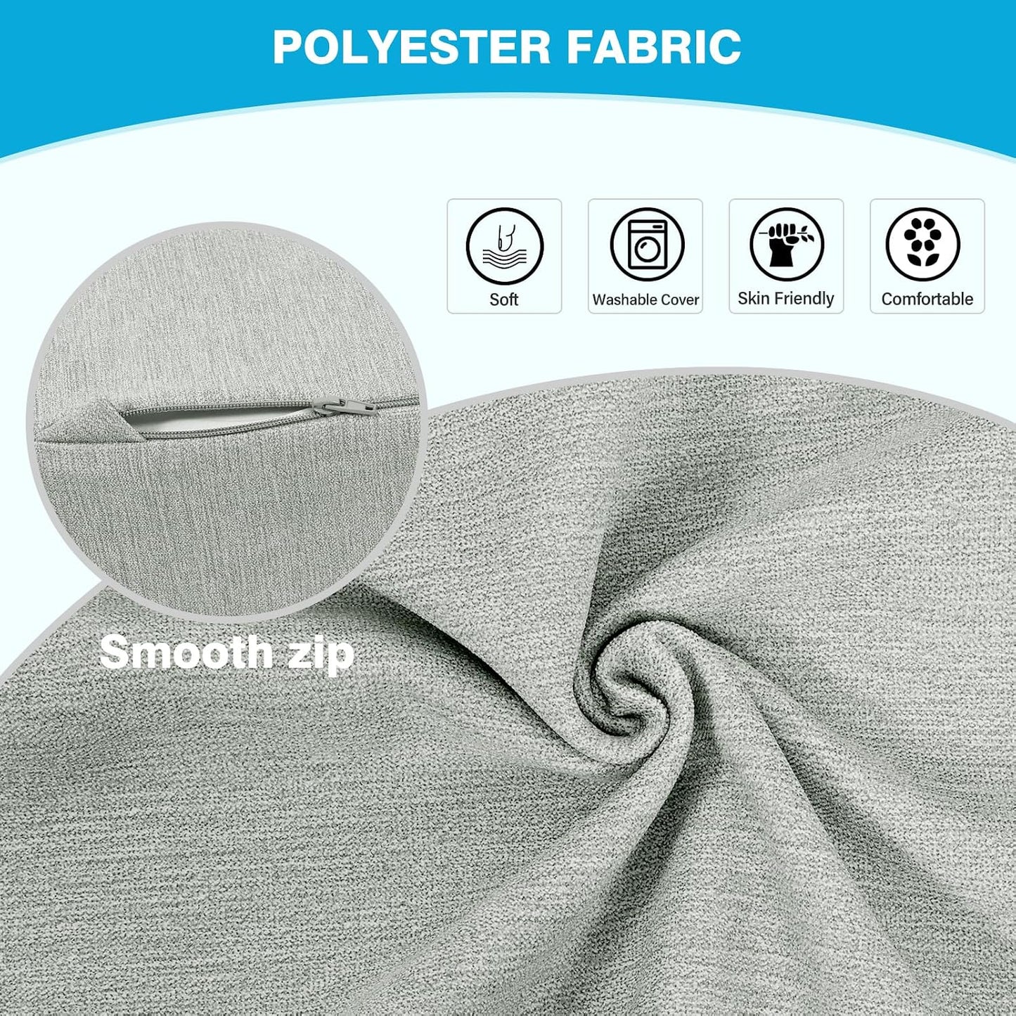 Back Support Pillow for Recliner Dual Layer Lumbar Support Pillow with Gel Memory Foam Ergonomic Orthopedic Couch Lumbar Cushions for Elderly Lower Back Pain Relief Washable Cover Brown