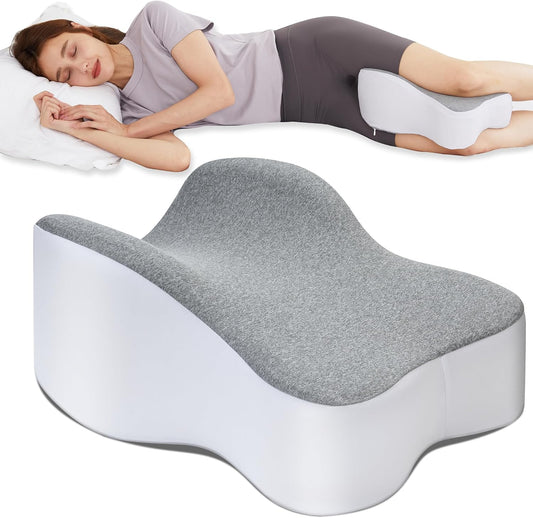 UJPFEO Knee Pillow for Side Sleepers,Leg Pillows for Sciatica,Knees,Hips,Joints Between Legs,Back Pain Relief When Side Sleeping Spine Alignment Support for Knee Surgery Recovery