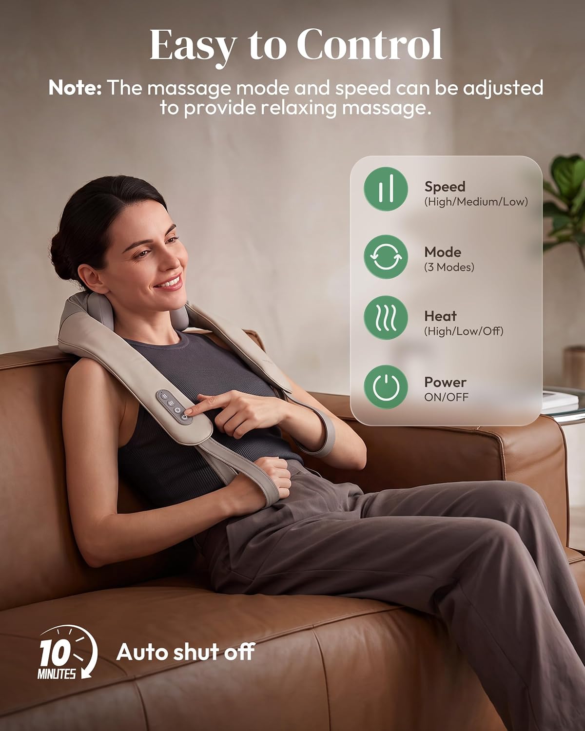 Heycool Cordless Neck and Shoulder Massager with Heat, FSA Eligible HSA