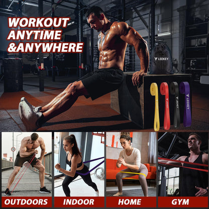 Resistance Bands for Pull Up Assist, Stretch Bands & Exercise Workout Set