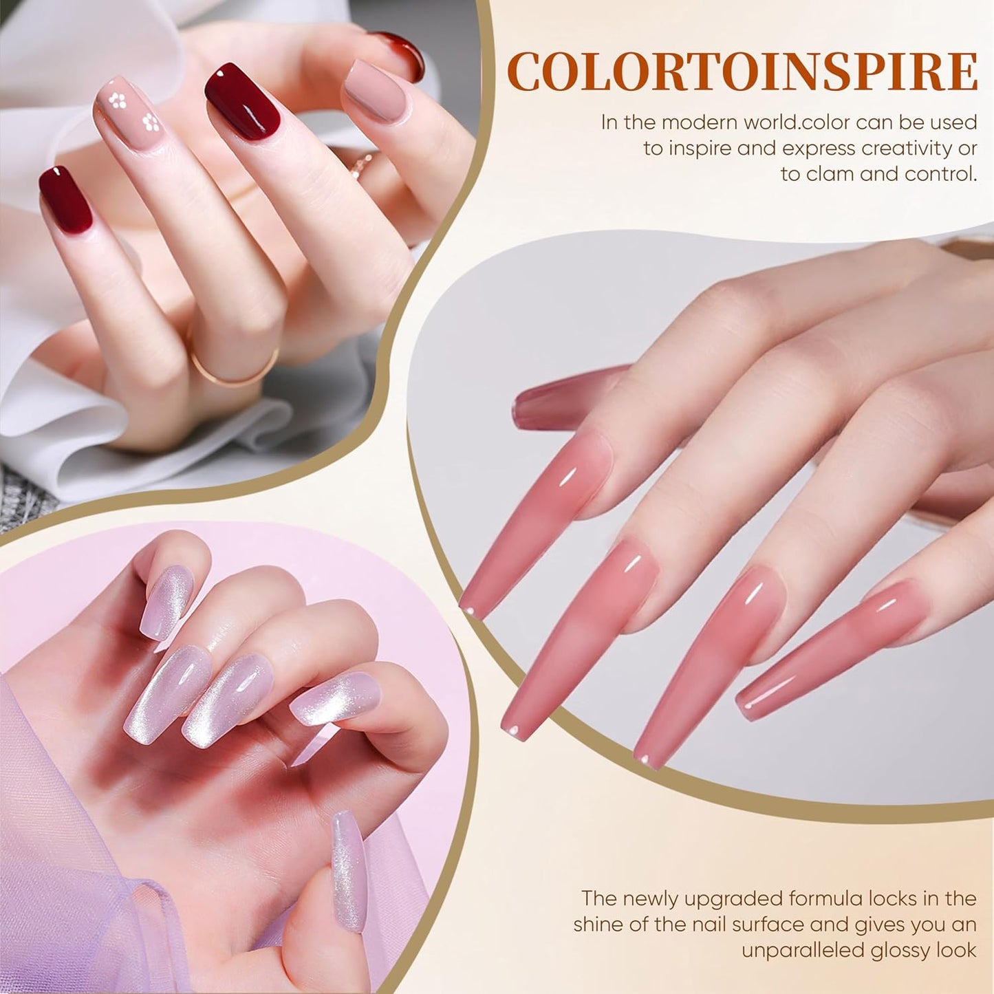 NAIL POLISH KIT with U V Lamp and Drill Starter Kit 36 Colors Gel Nail Polish Nail Art Gel Manicure Kit