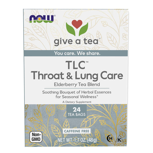NOW Foods, Give a Tea® TLC™, Seasonal Wellness*, Caffeine-Free, 24 bags