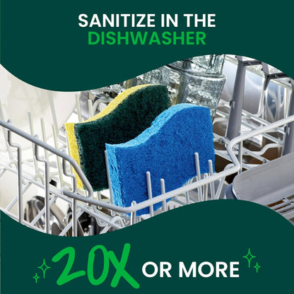 Scotch-Brite Zero Scratch Scrub Sponge, 6 Pack