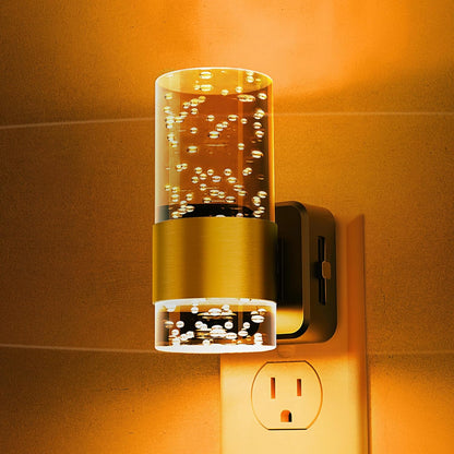 L LOHAS LED Night Lights Plug into wall, Amber Night Light with Adjustable Brightness, Plug in NightLight with Auto Light Sensor, Wall Sconce-Style Design Night Light for Bathroom,Hallway, 2 Pack