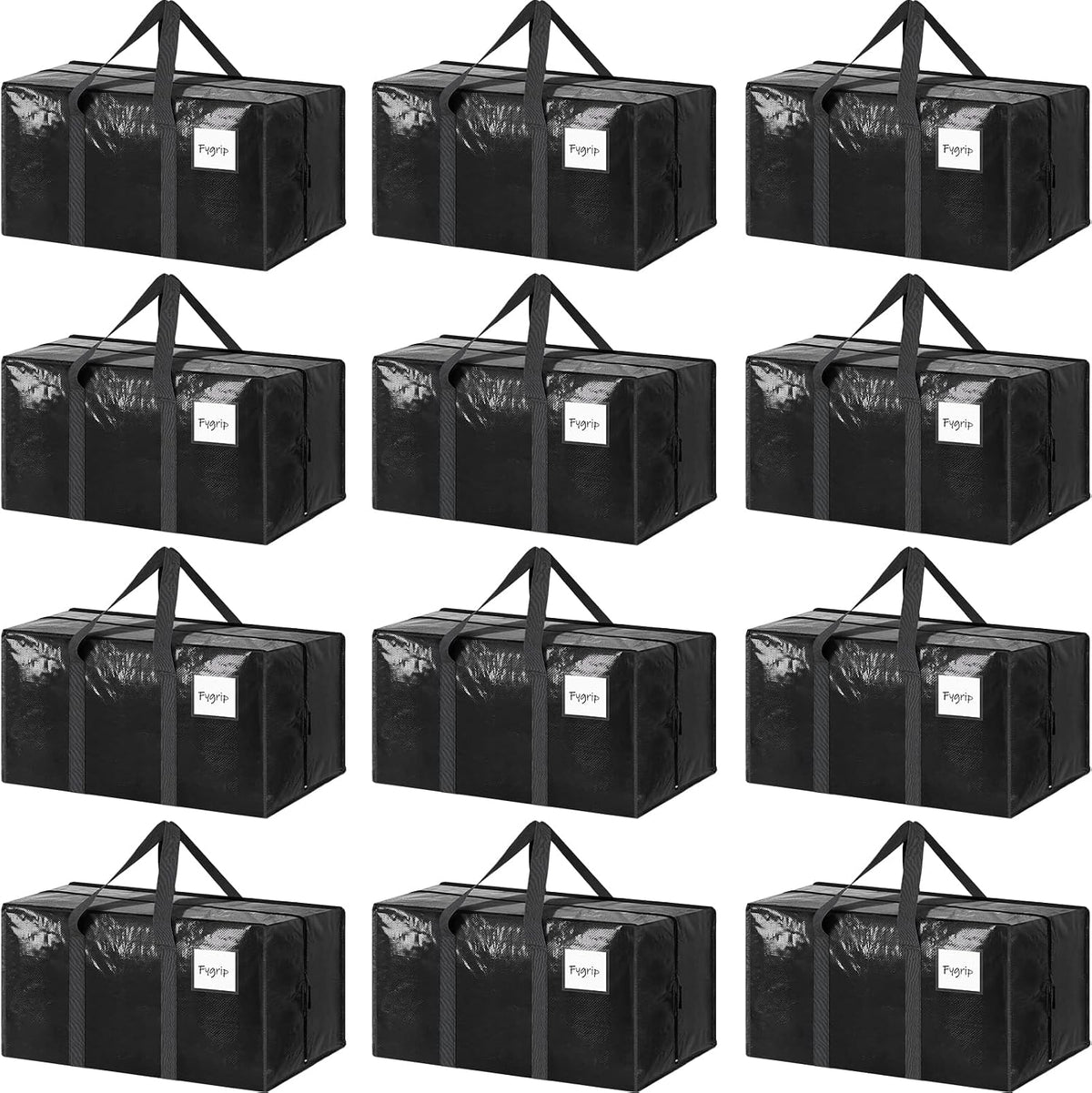 Extra Heavy Duty Large Moving Bags with Strong Zipper, Dark Blue