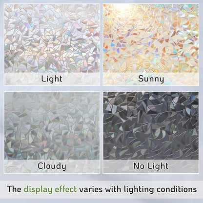 LUTE Blackout Window Film, Window Tint for Home Privacy, 17.5" x 78.7"
