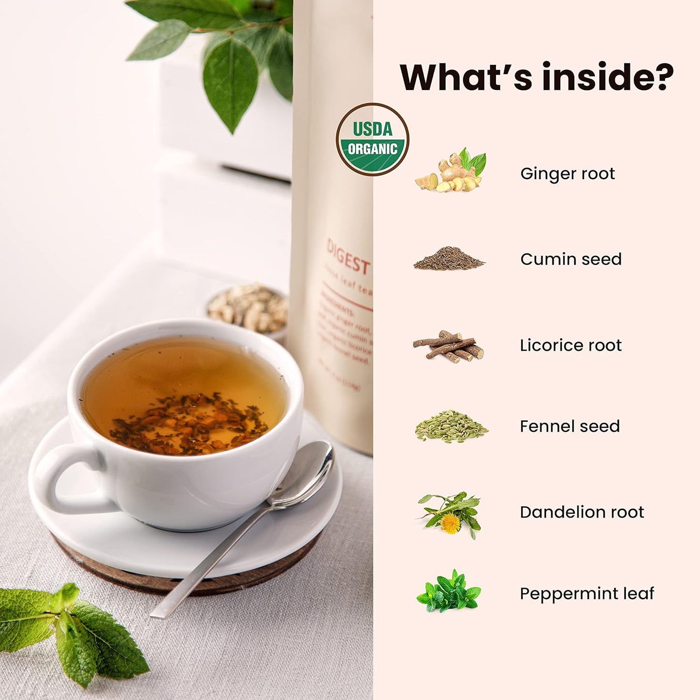 Gardenika Organic Loose Leaf Tea Sampler – 8 Pack, 1 LB – Herbal and Naturally Caffeine-Free Set - Ayurvedic Assortment Blend