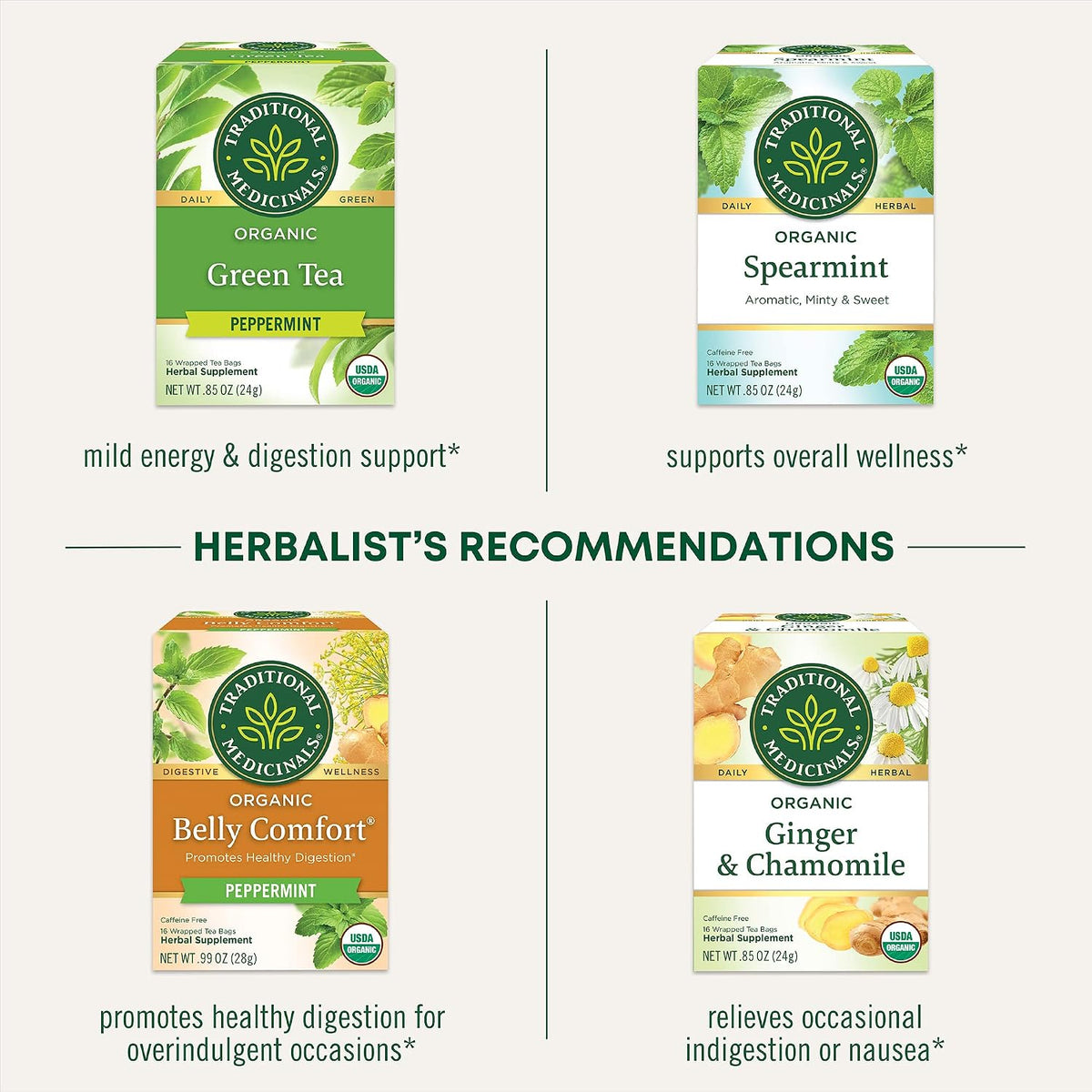 Traditional Medicinals Organic Triple Mint, 96 Tea Bags