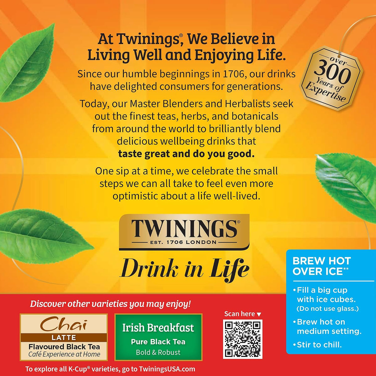 Twinings English Breakfast Black Tea K-Cup Pods for Keurig, 24 Count (Pack of 1), Smooth, Flavourful, Robust, Caffeinated, Enjoy Hot or Iced