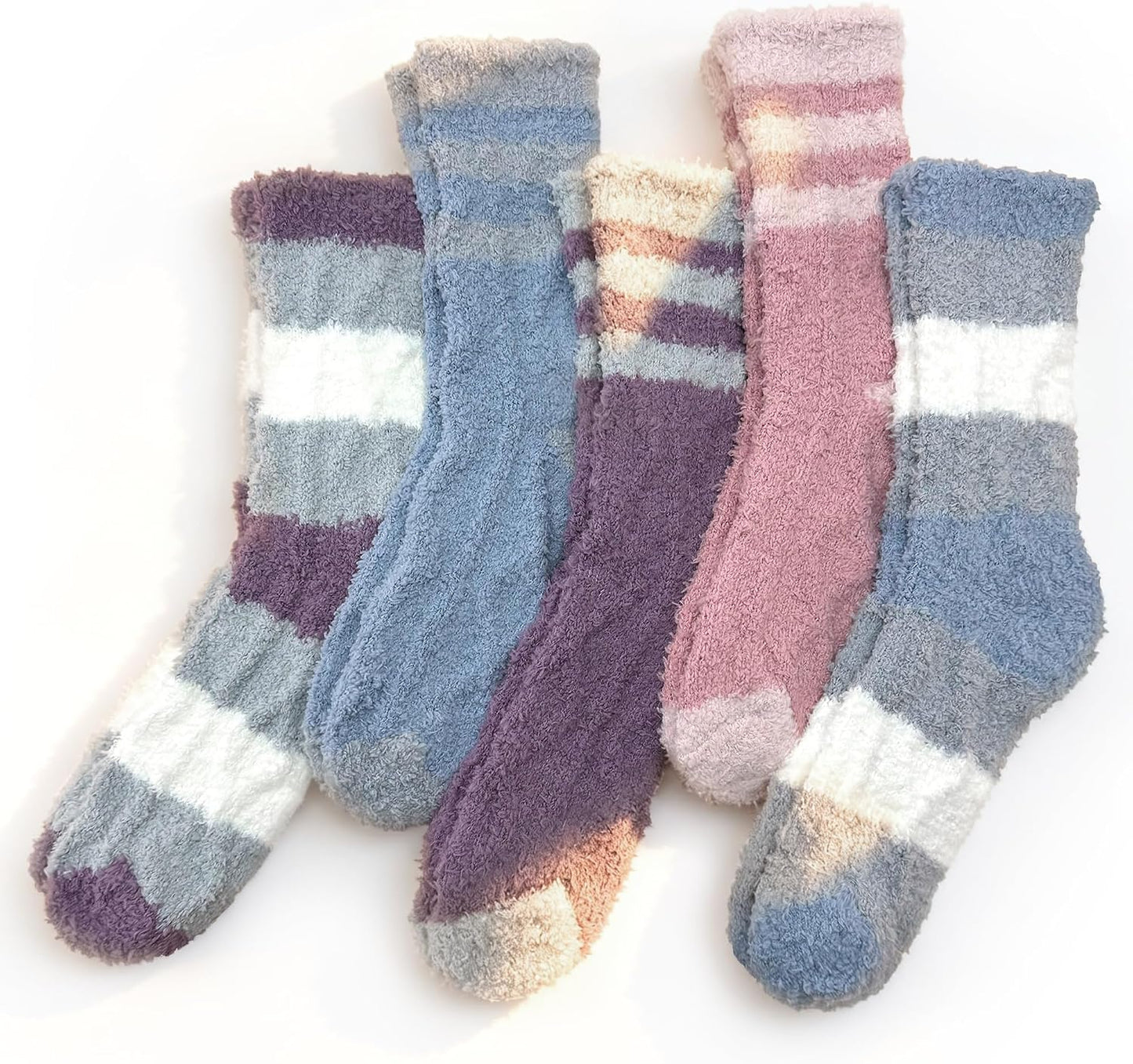 TEHOOK Warm & Cozy Gifts for Women, Fluffy Fuzzy Plush Sleeping Slipper Socks - Soft Warm Fabric