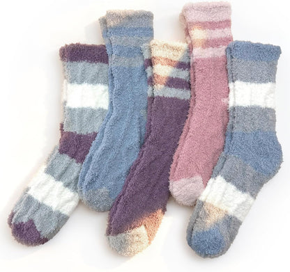 TEHOOK Warm & Cozy Gifts for Women, Fluffy Fuzzy Plush Sleeping Slipper Socks - Soft Warm Fabric
