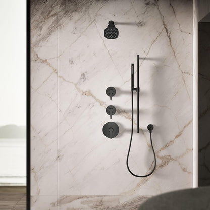 KOHLER 33631-Y-BN Cinq Round Single-Function Filtered Showerhead, Five-Layer Filtration, 2.5 GPM, Full Coverage Spray, Premium Durable Material, Vibrant Brushed Nickel