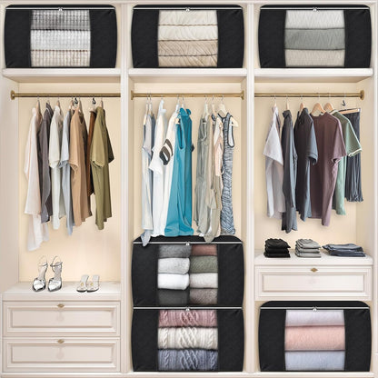 Fab totes Storage Bags for Clothes Blanket Storage Bins with Lids