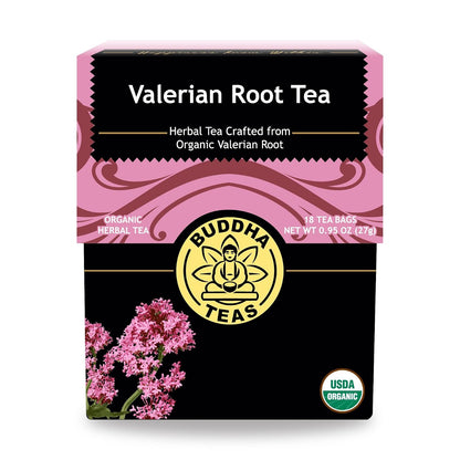 Buddha Teas Organic Valerian Root Tea - Herbal Tea, Caffeine Free
