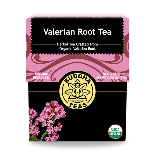 Buddha Teas Organic Valerian Root Tea - Herbal Tea, Caffeine Free