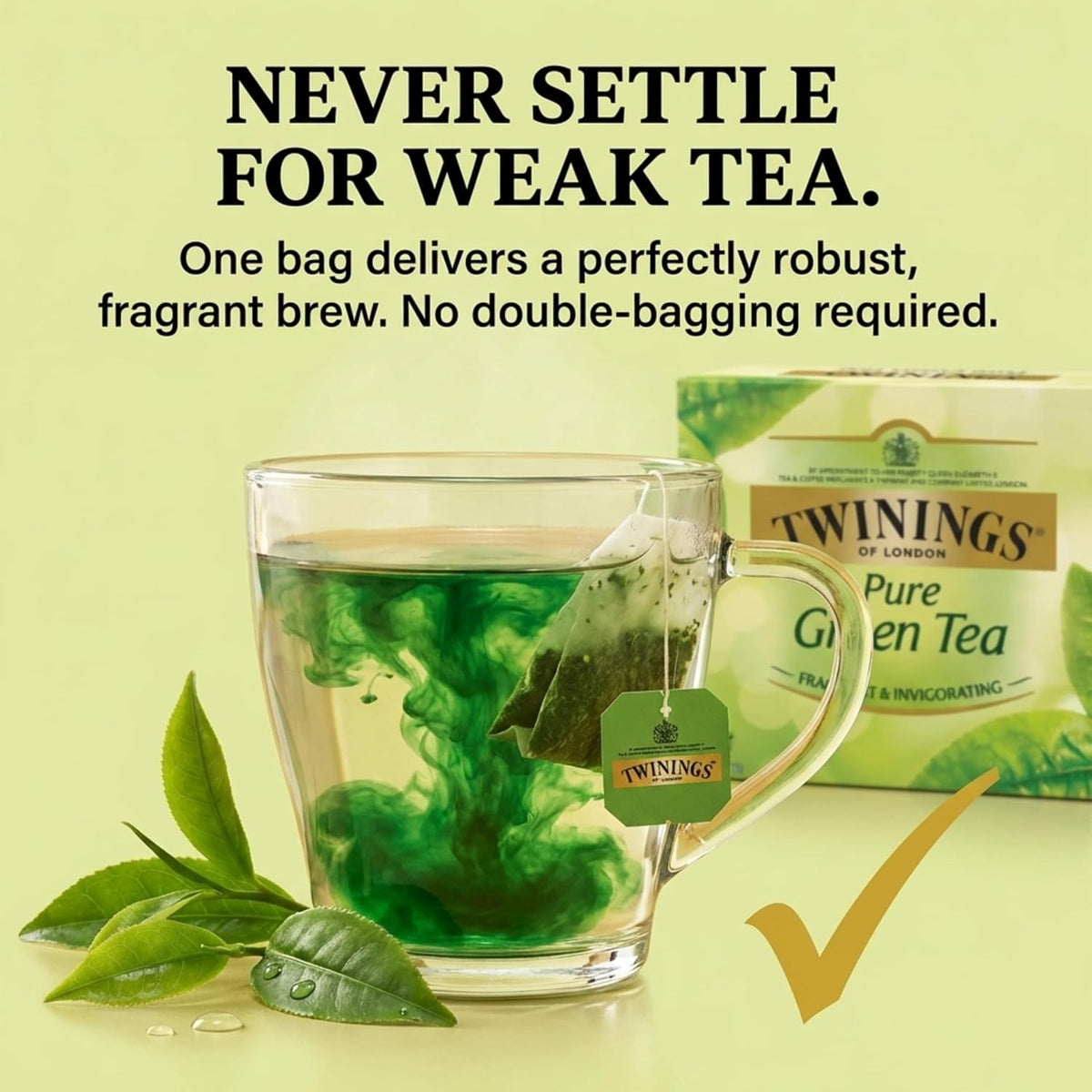 Twinings Tea – All Natural, Pure Green Tea Bags – 100 Count