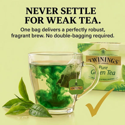 Twinings Tea – All Natural, Pure Green Tea Bags – 100 Count